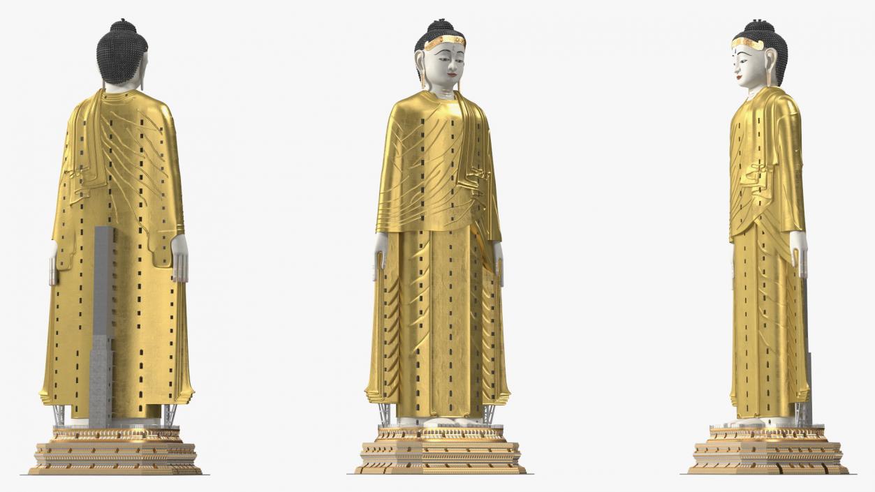 3D Statue Laykyun Sekkya Buddha model