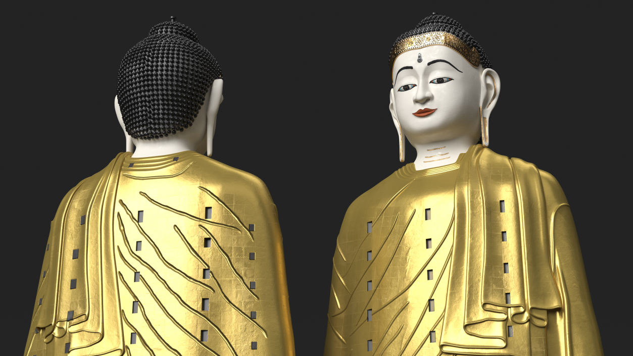 3D Statue Laykyun Sekkya Buddha model