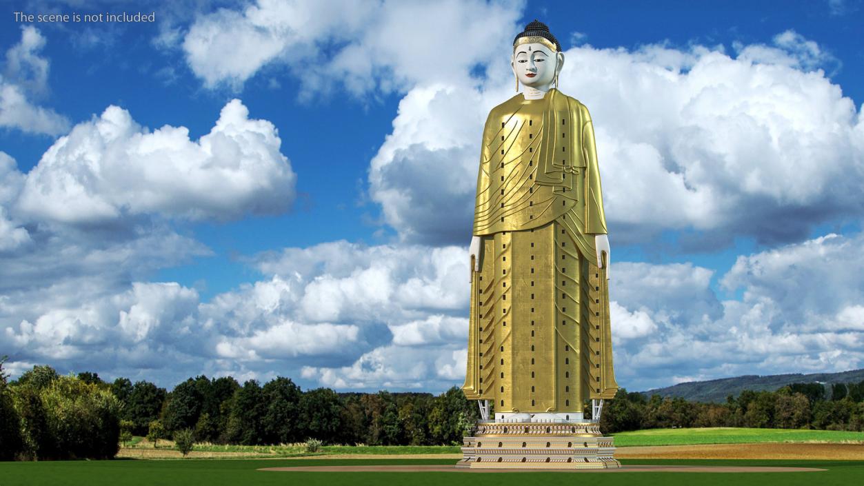 3D Statue Laykyun Sekkya Buddha model