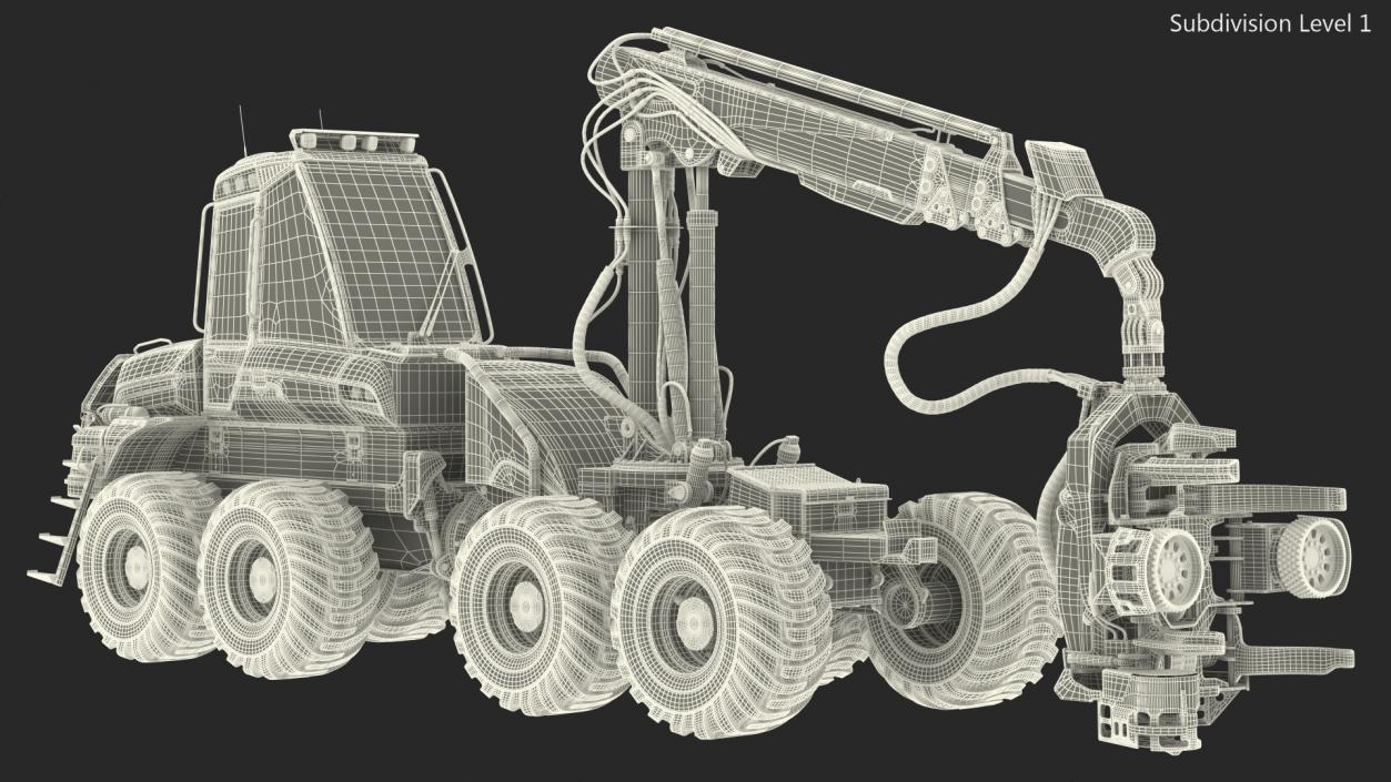 Forestry Harvester New 3D