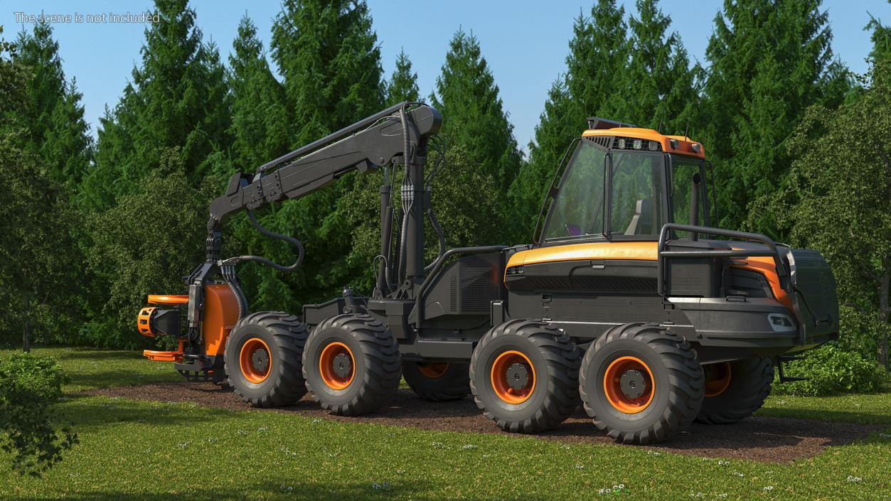 Forestry Harvester New 3D