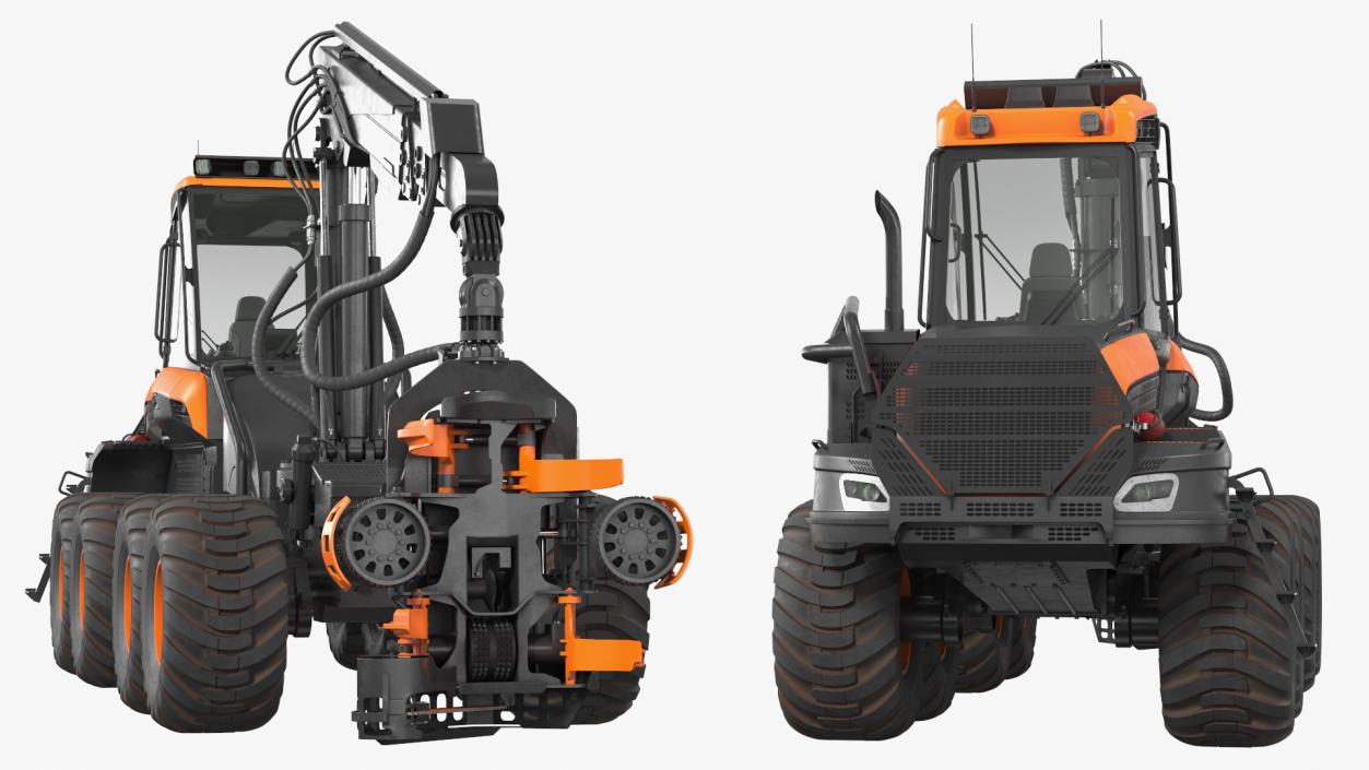 Forestry Harvester New 3D