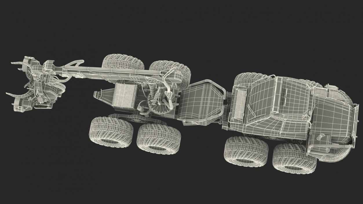 Forestry Harvester New 3D