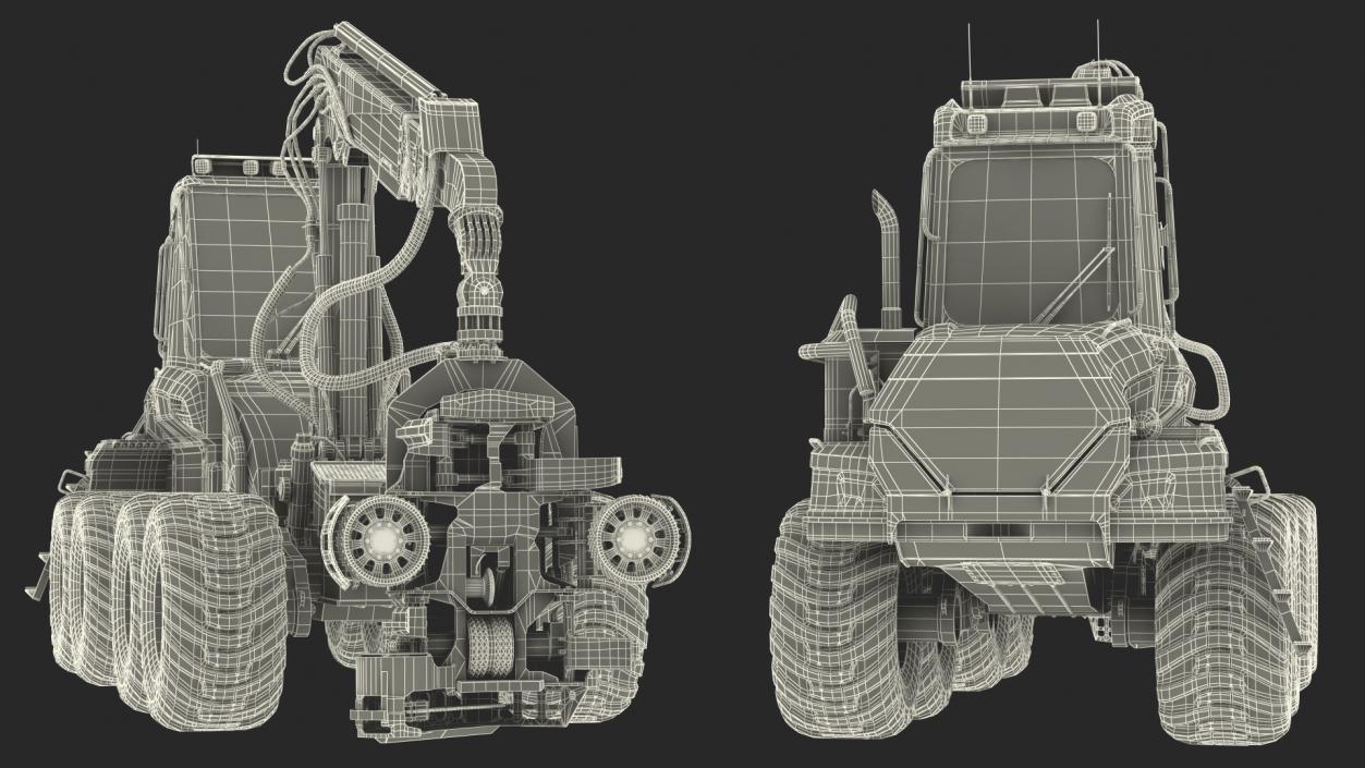 Forestry Harvester New 3D