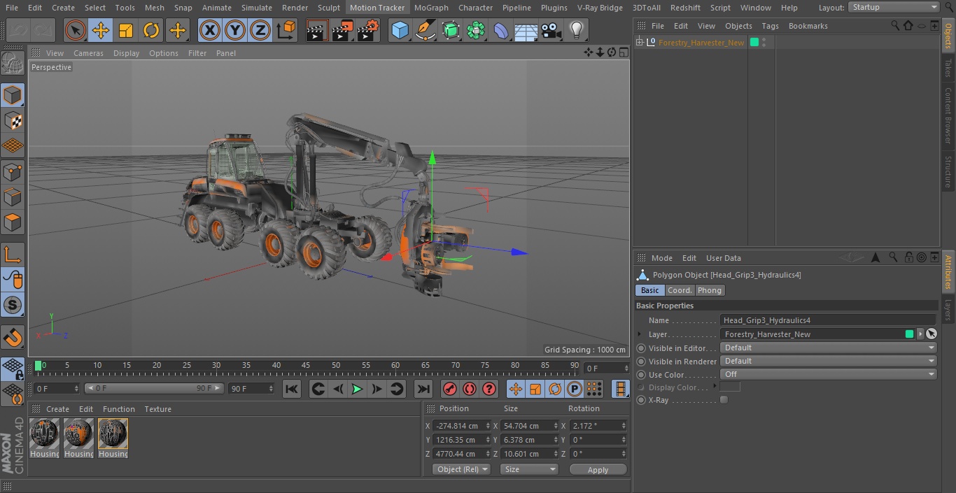 Forestry Harvester New 3D