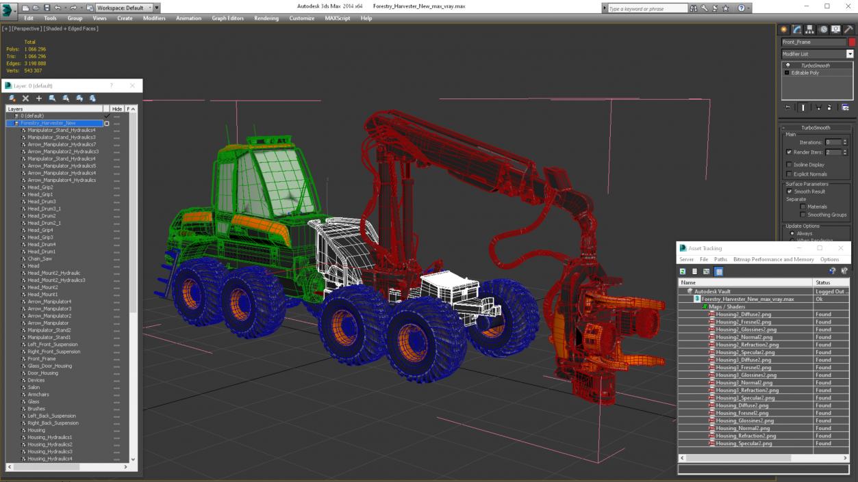 Forestry Harvester New 3D