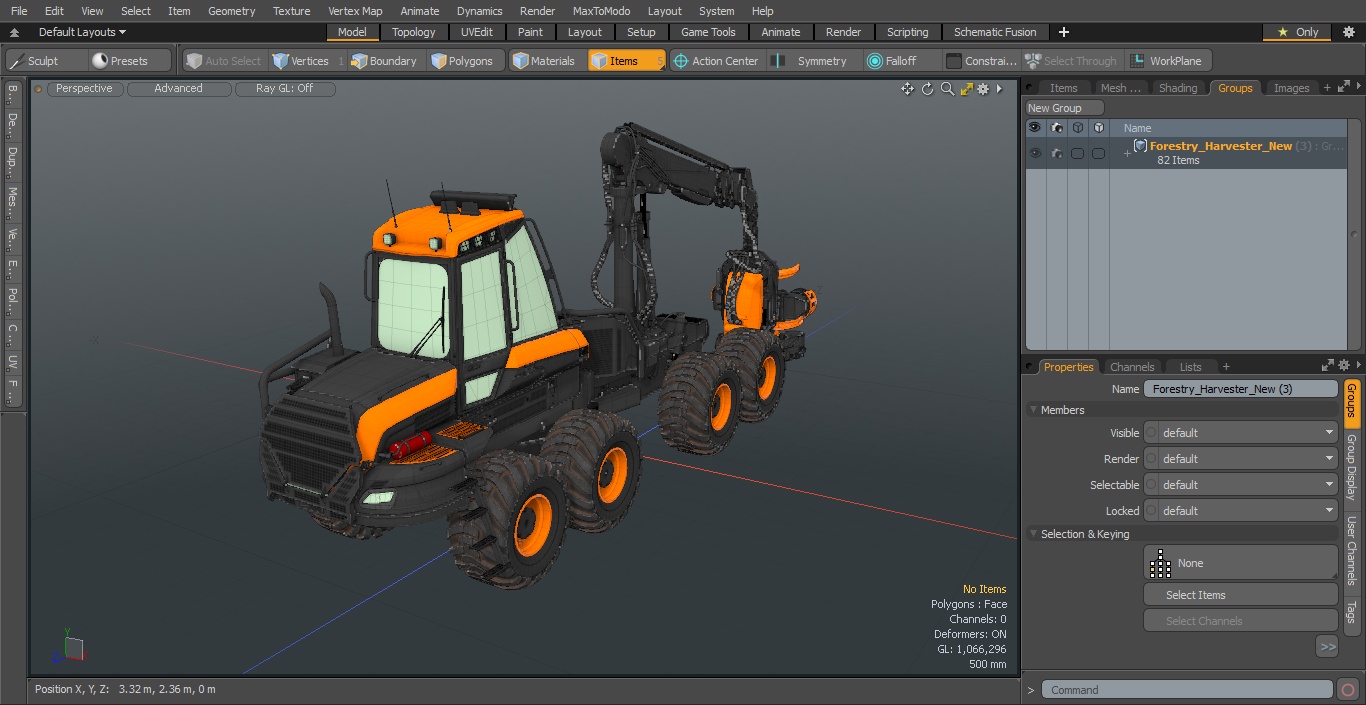 Forestry Harvester New 3D