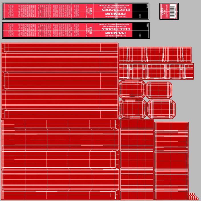 3D Welding Electrodes E7018 5 Lbs Package model