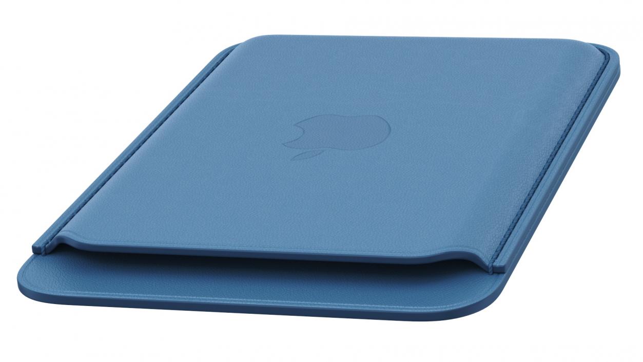 3D iPhone Leather Wallet with MagSafe Baltic Blue