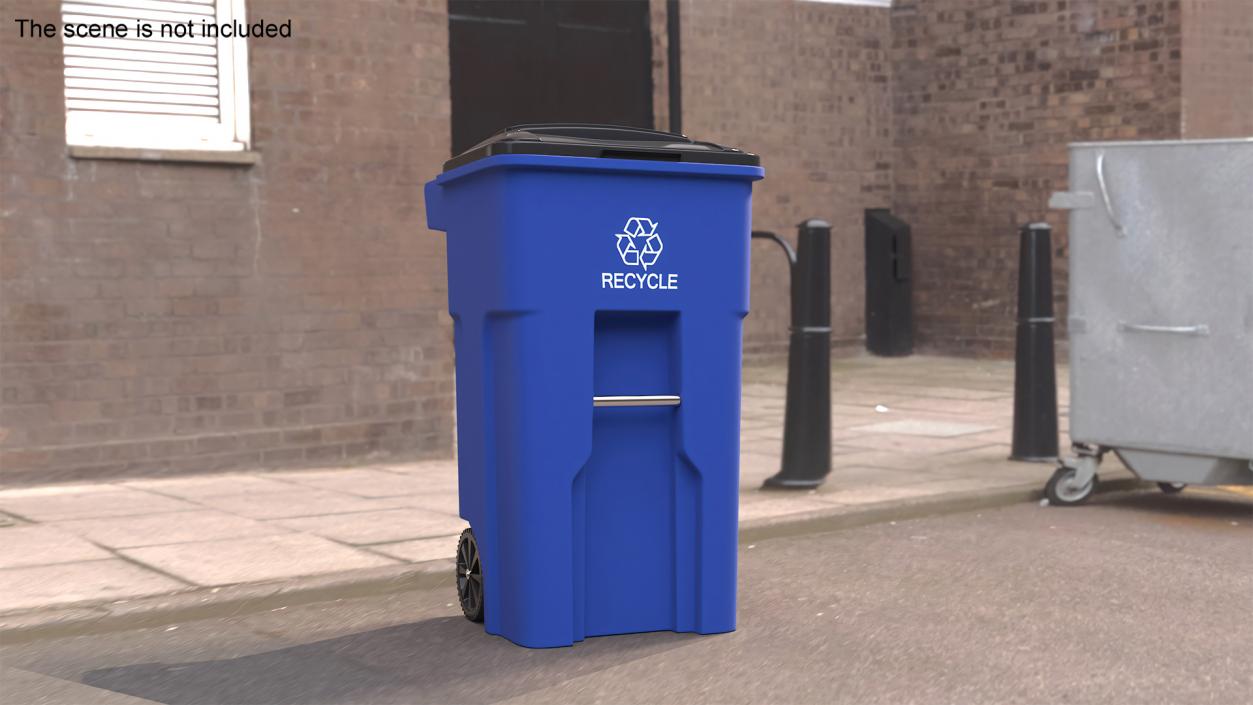 3D model Residential Recycling Bin