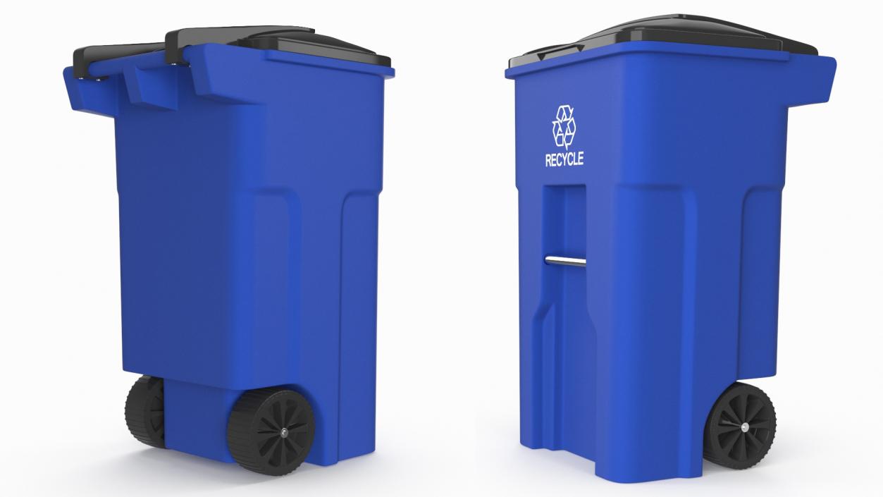 3D model Residential Recycling Bin