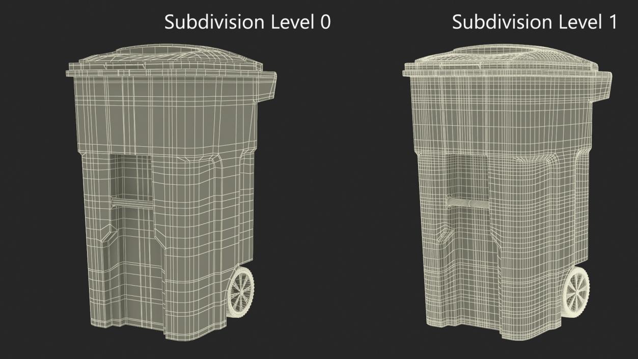 3D model Residential Recycling Bin