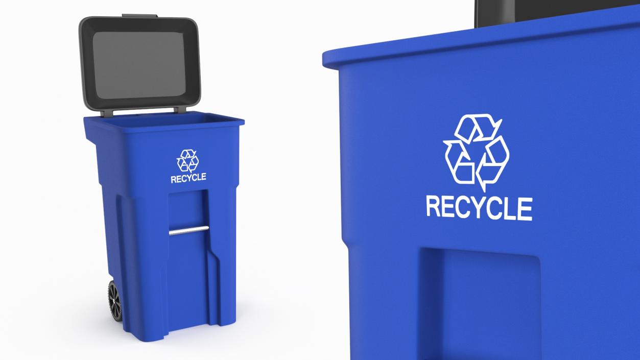 3D model Residential Recycling Bin