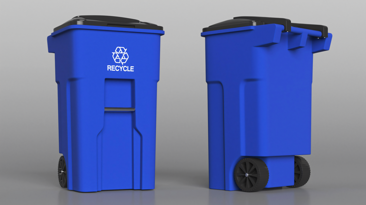 3D model Residential Recycling Bin