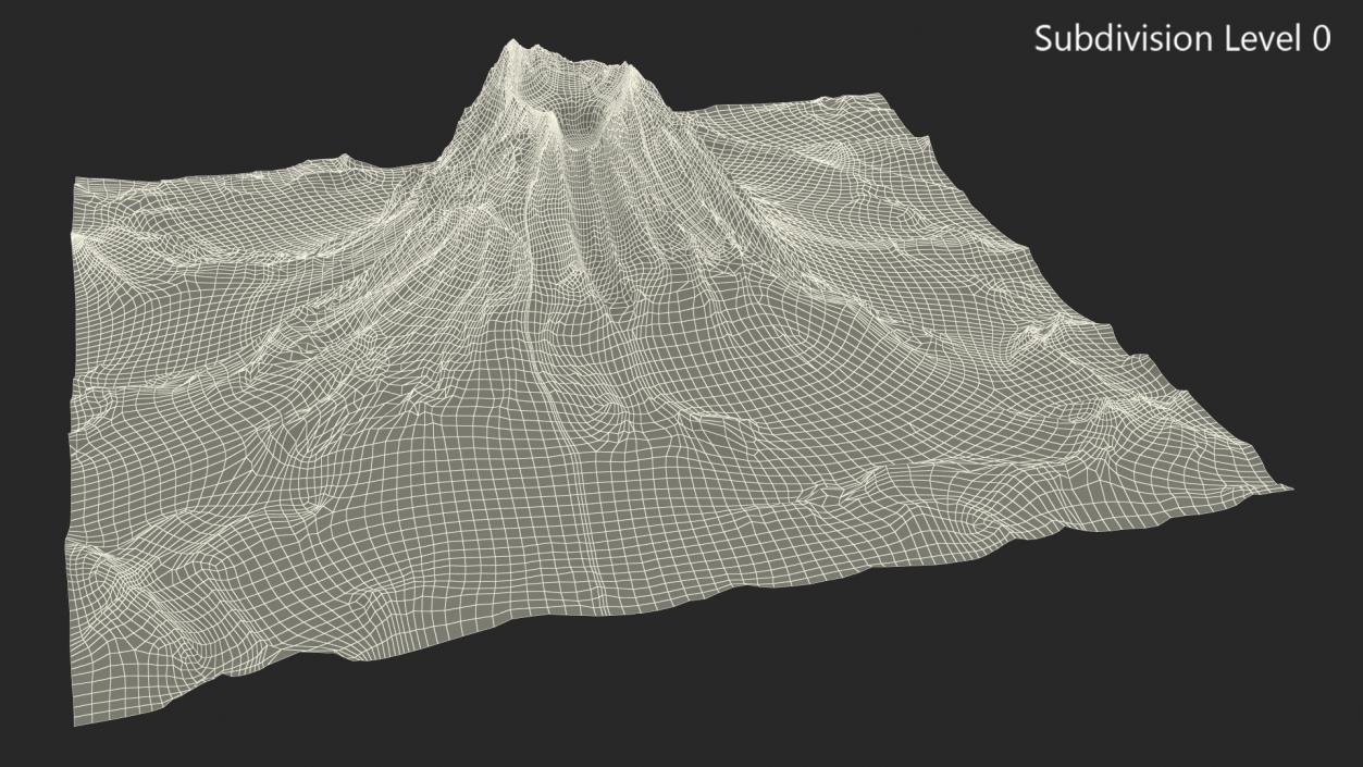 Active Volcano 3D model