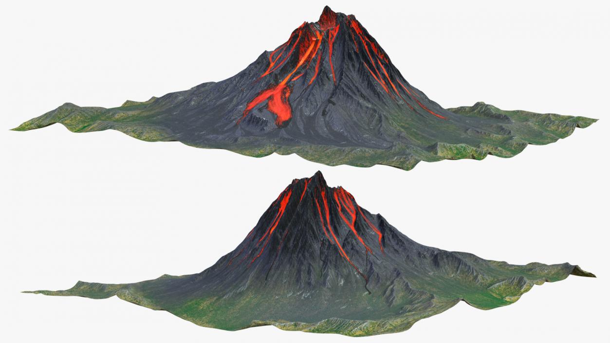 Active Volcano 3D model