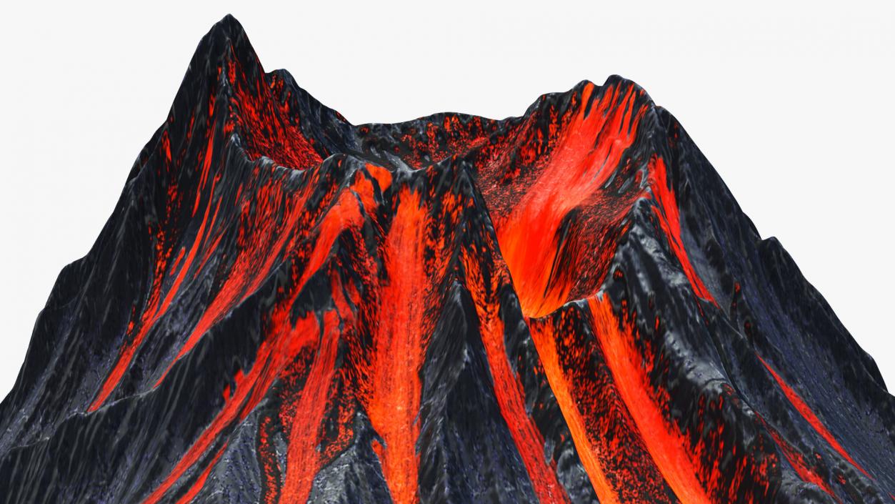 Active Volcano 3D model