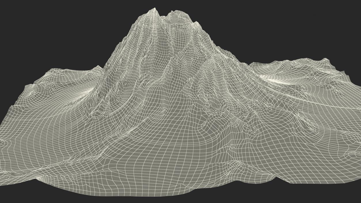 Active Volcano 3D model