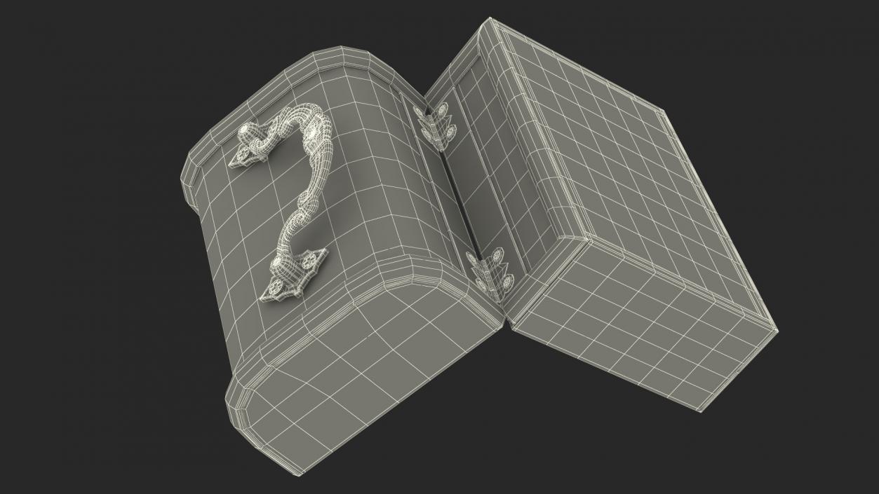 3D Empty Treasure Box model