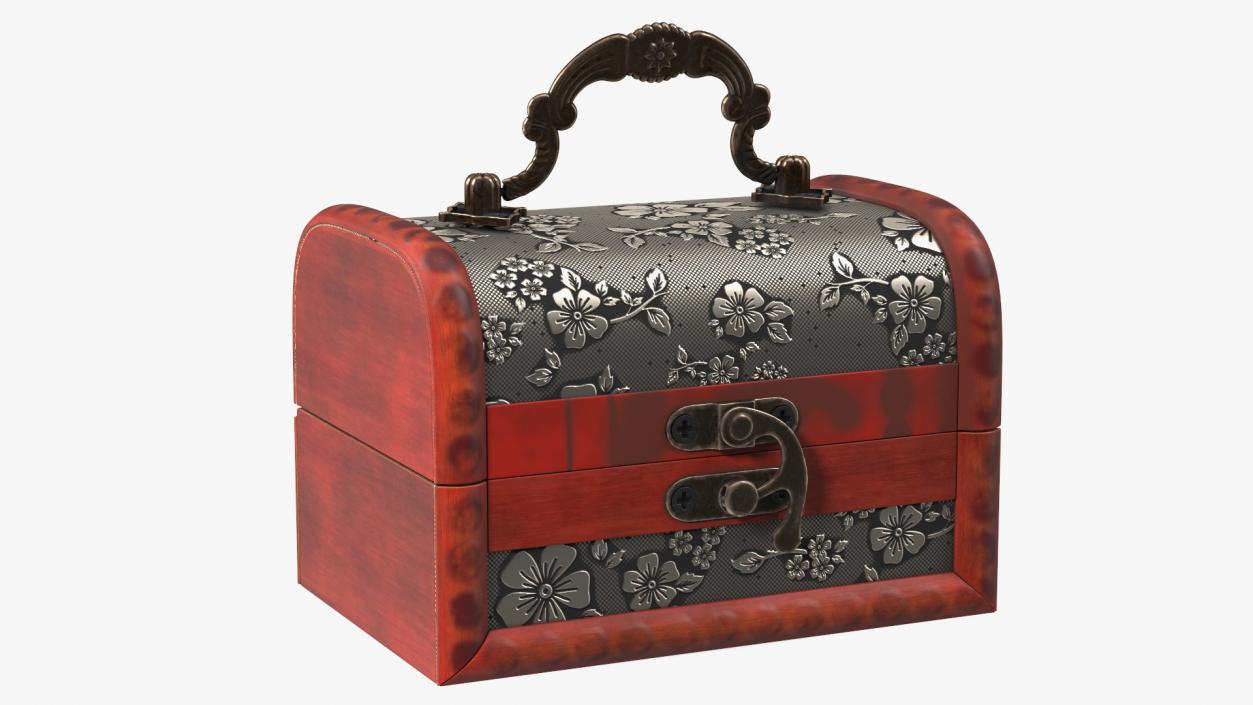 3D Empty Treasure Box model