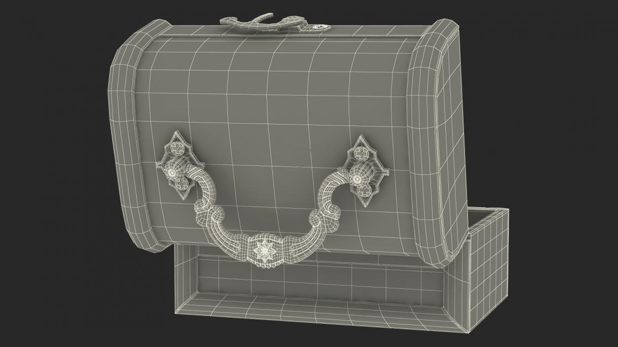 3D Empty Treasure Box model