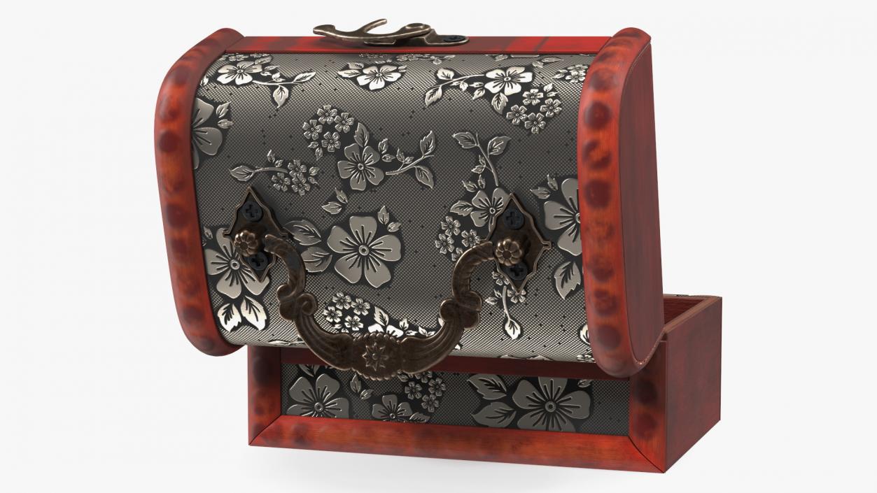 3D Empty Treasure Box model