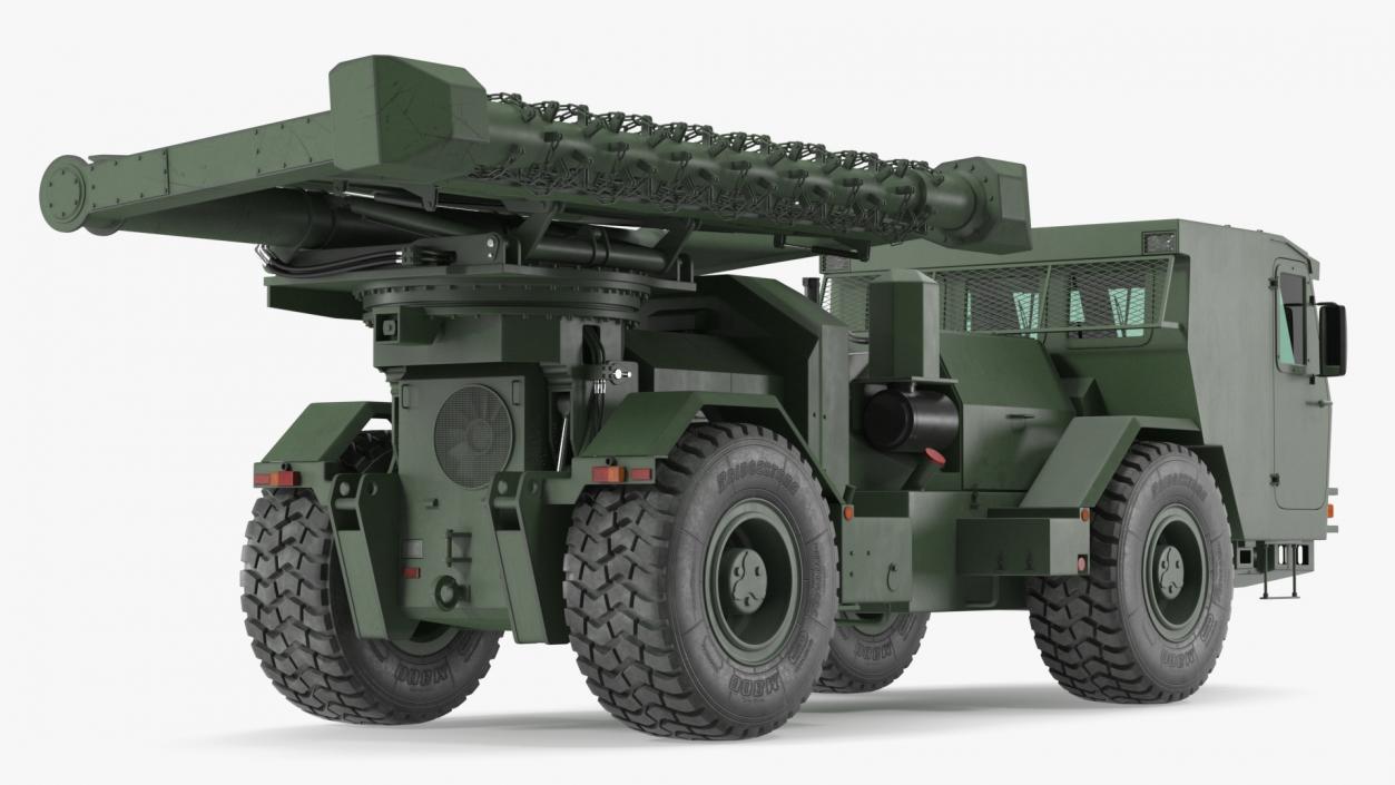 3D Used Khaki Mine Sweeper Vehicle Hydrema 910 model