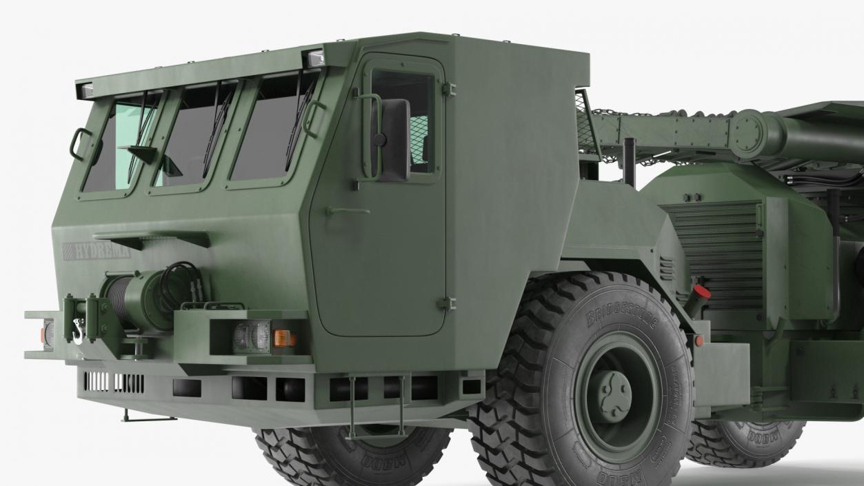 3D Used Khaki Mine Sweeper Vehicle Hydrema 910 model