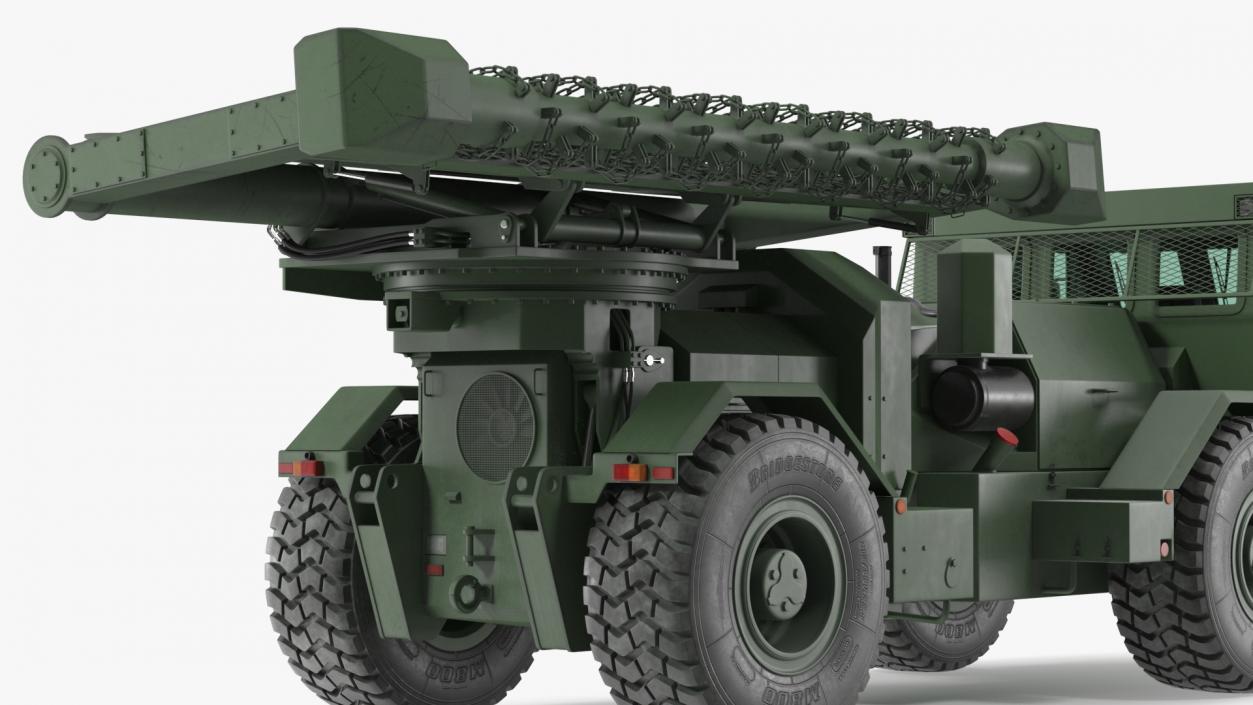 3D Used Khaki Mine Sweeper Vehicle Hydrema 910 model