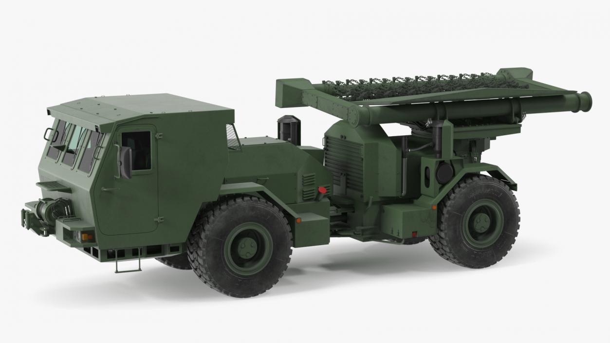 3D Used Khaki Mine Sweeper Vehicle Hydrema 910 model