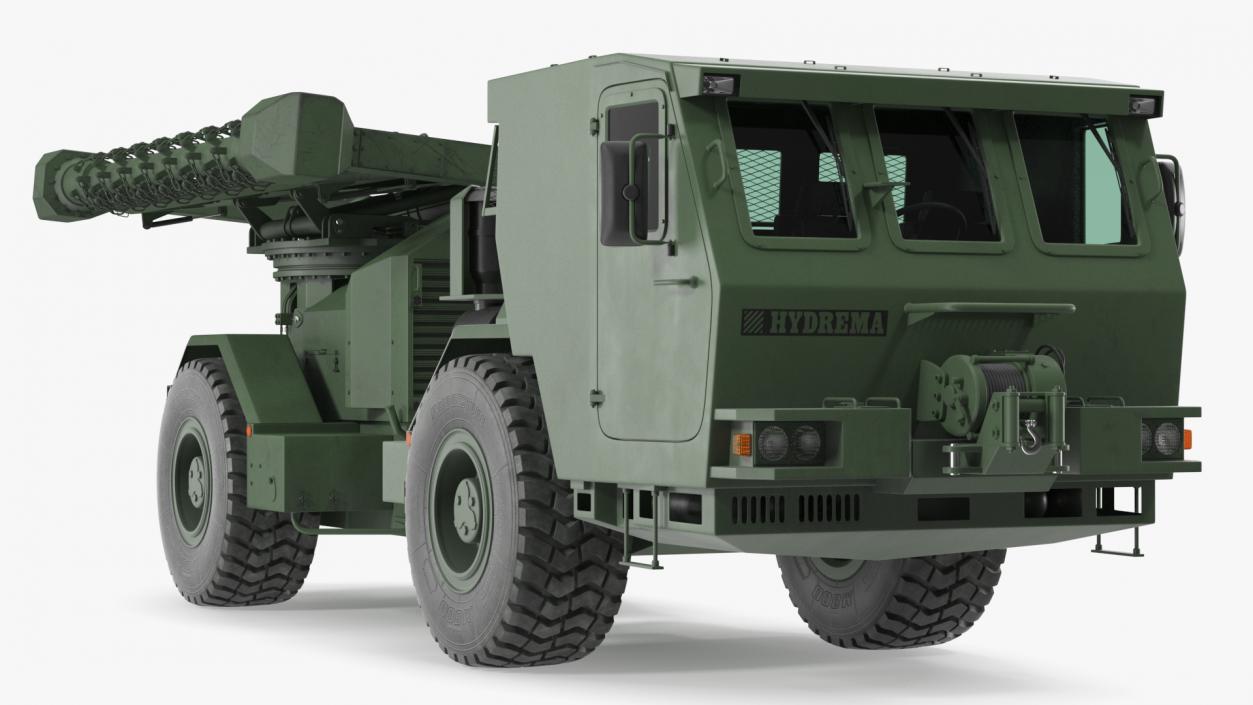 3D Used Khaki Mine Sweeper Vehicle Hydrema 910 model