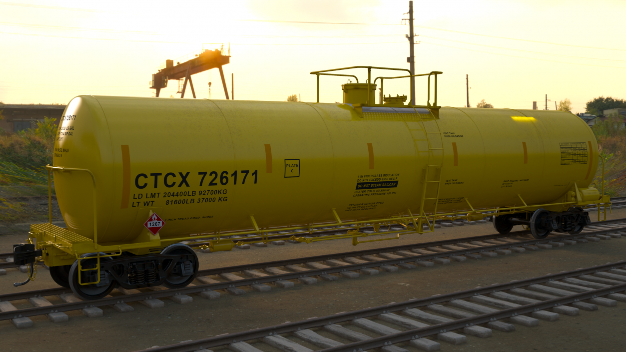 3D Rail Tank Car model