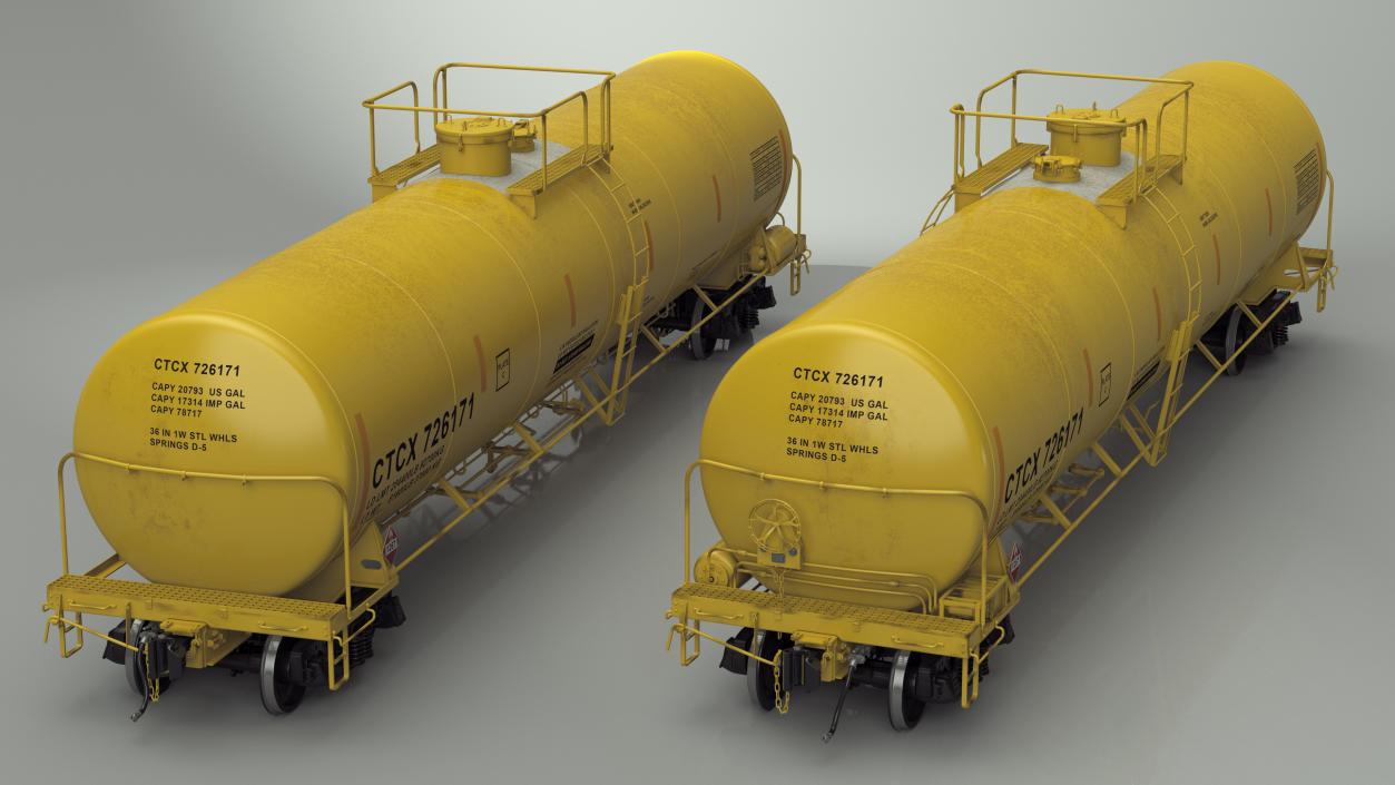 3D Rail Tank Car model