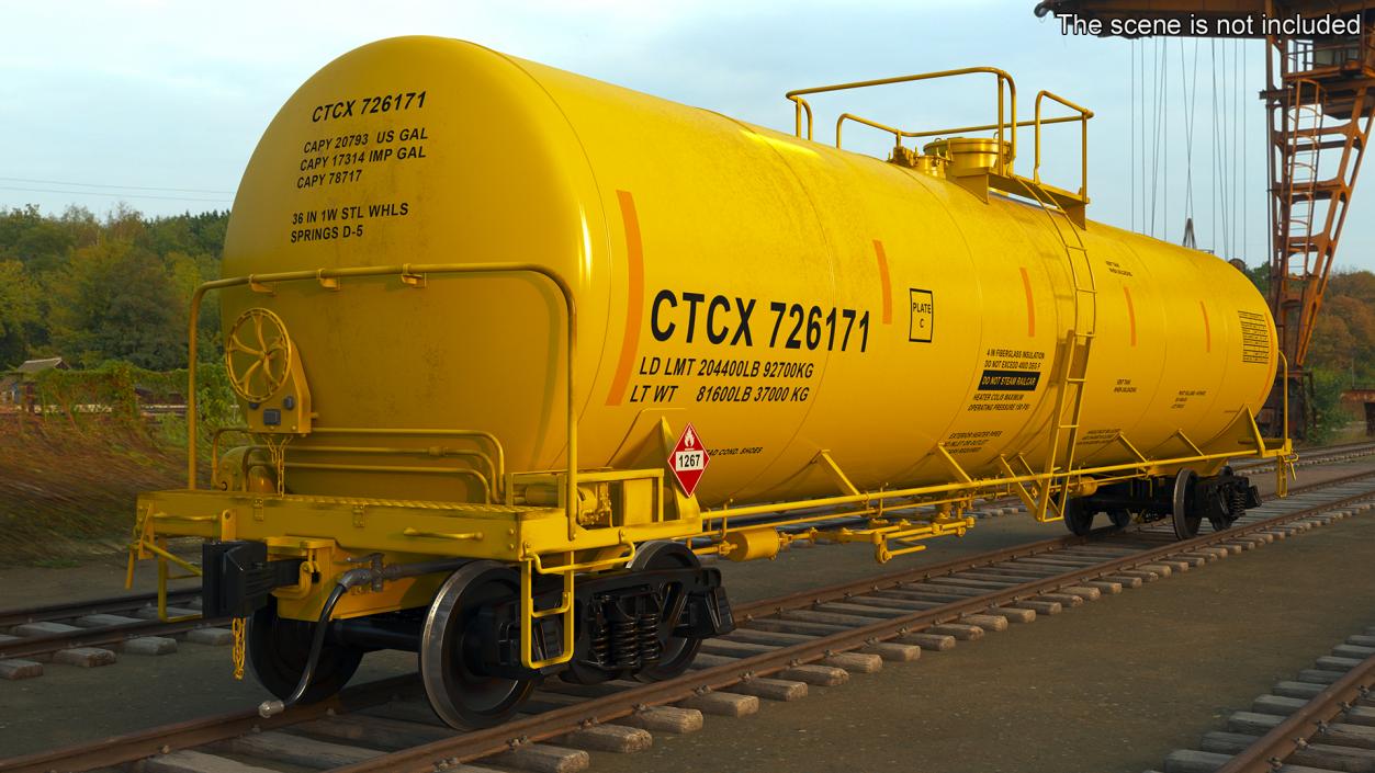 3D Rail Tank Car model