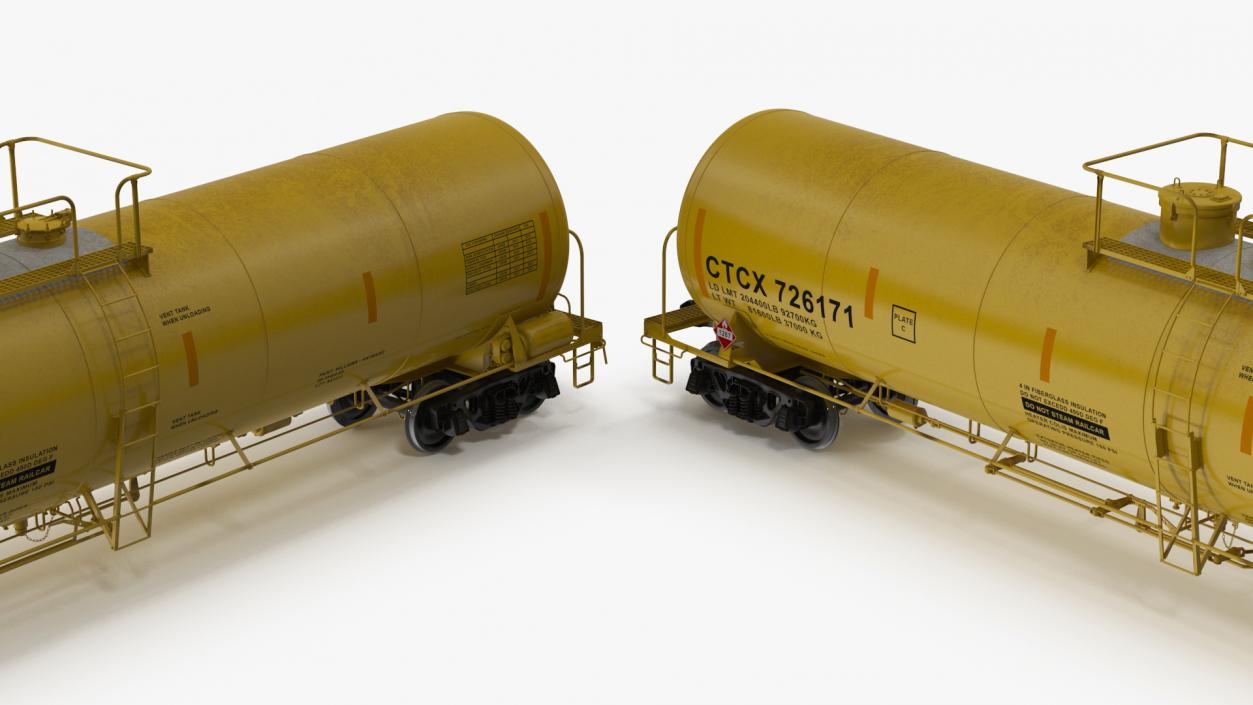 3D Rail Tank Car model