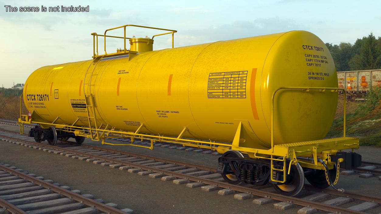 3D Rail Tank Car model