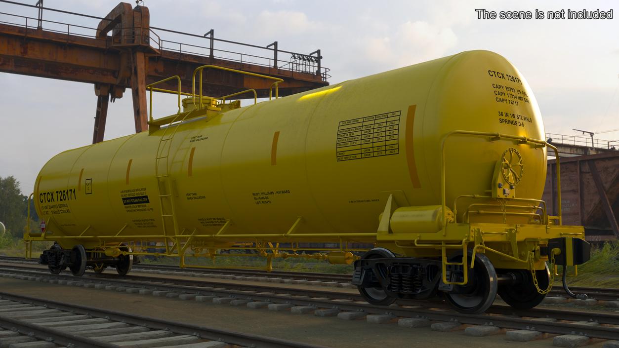 3D Rail Tank Car model