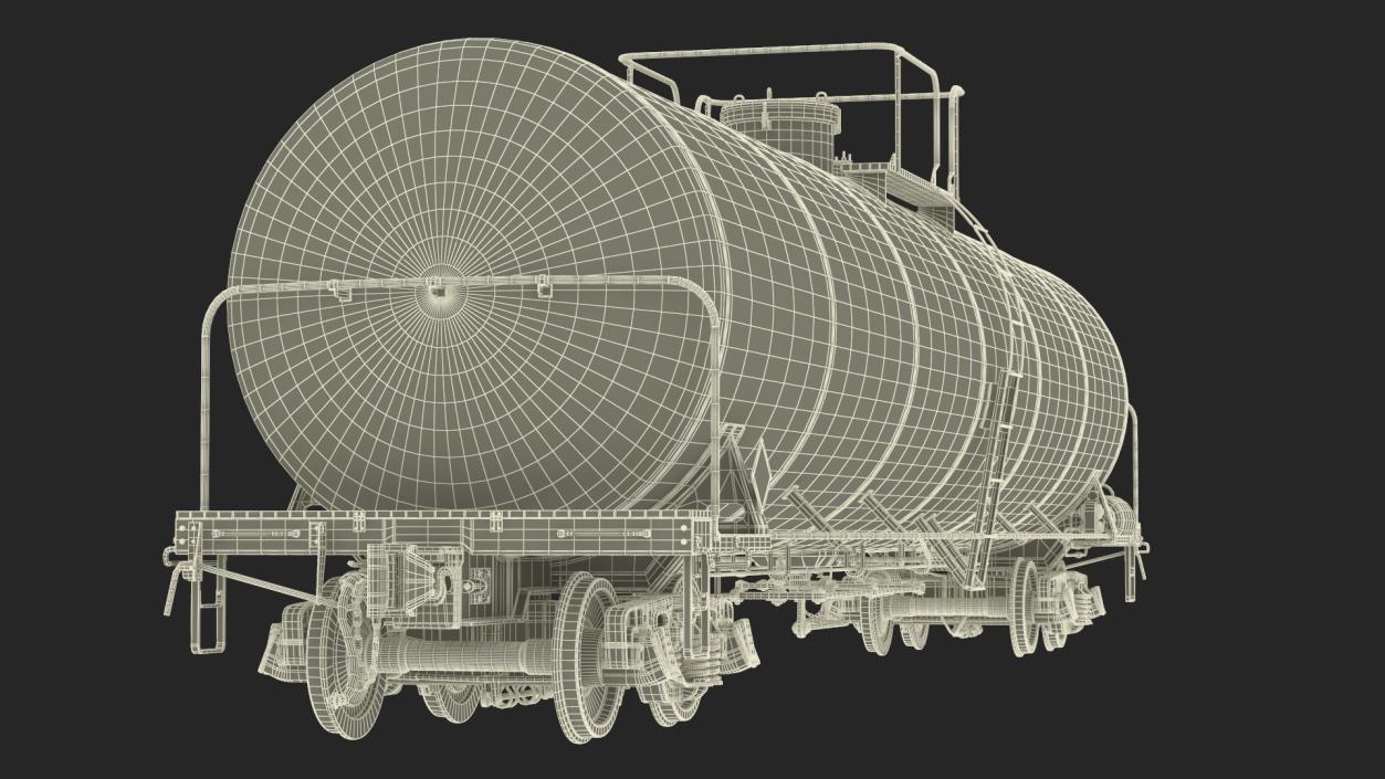 3D Rail Tank Car model