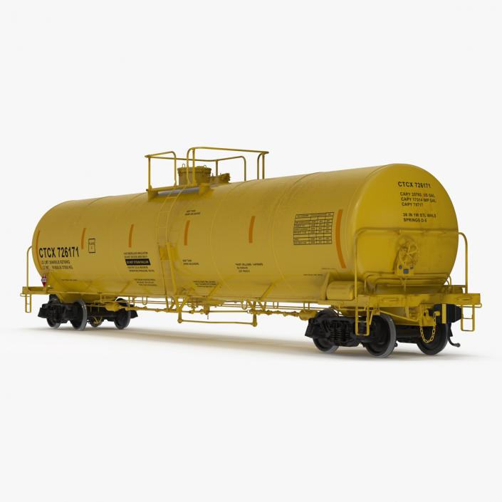 3D Rail Tank Car model