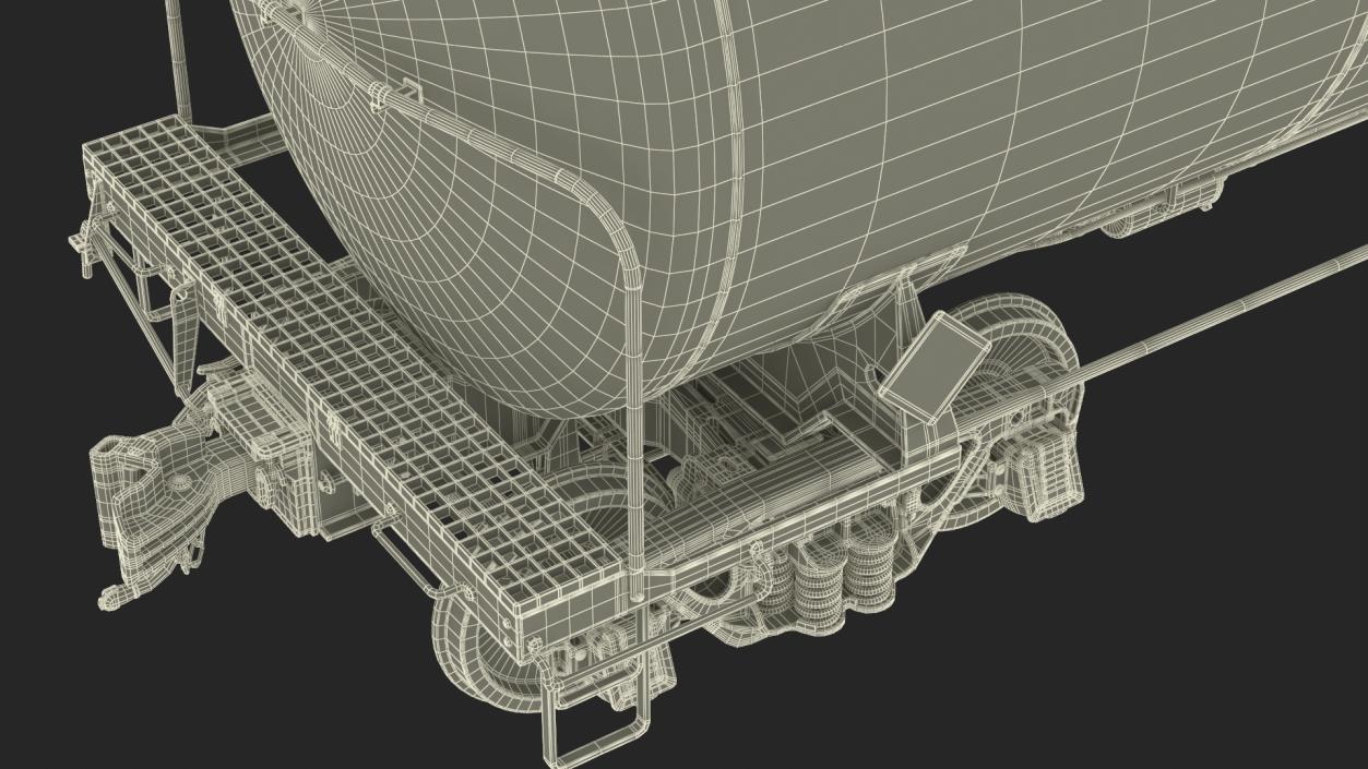 3D Rail Tank Car model