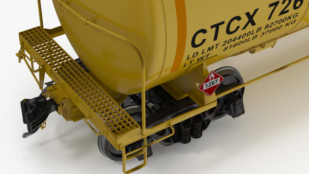 3D Rail Tank Car model