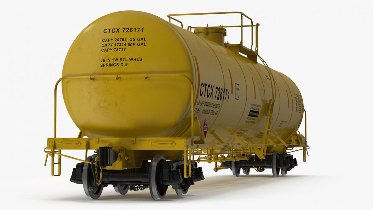 3D Rail Tank Car model