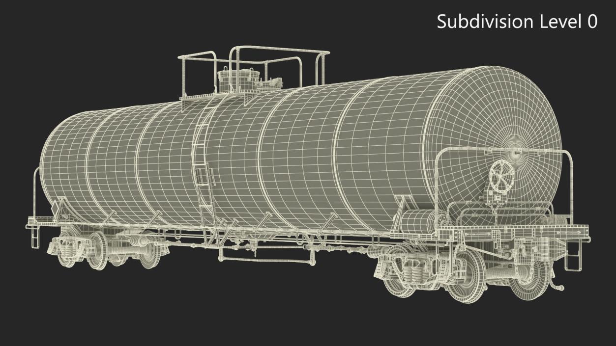 3D Rail Tank Car model