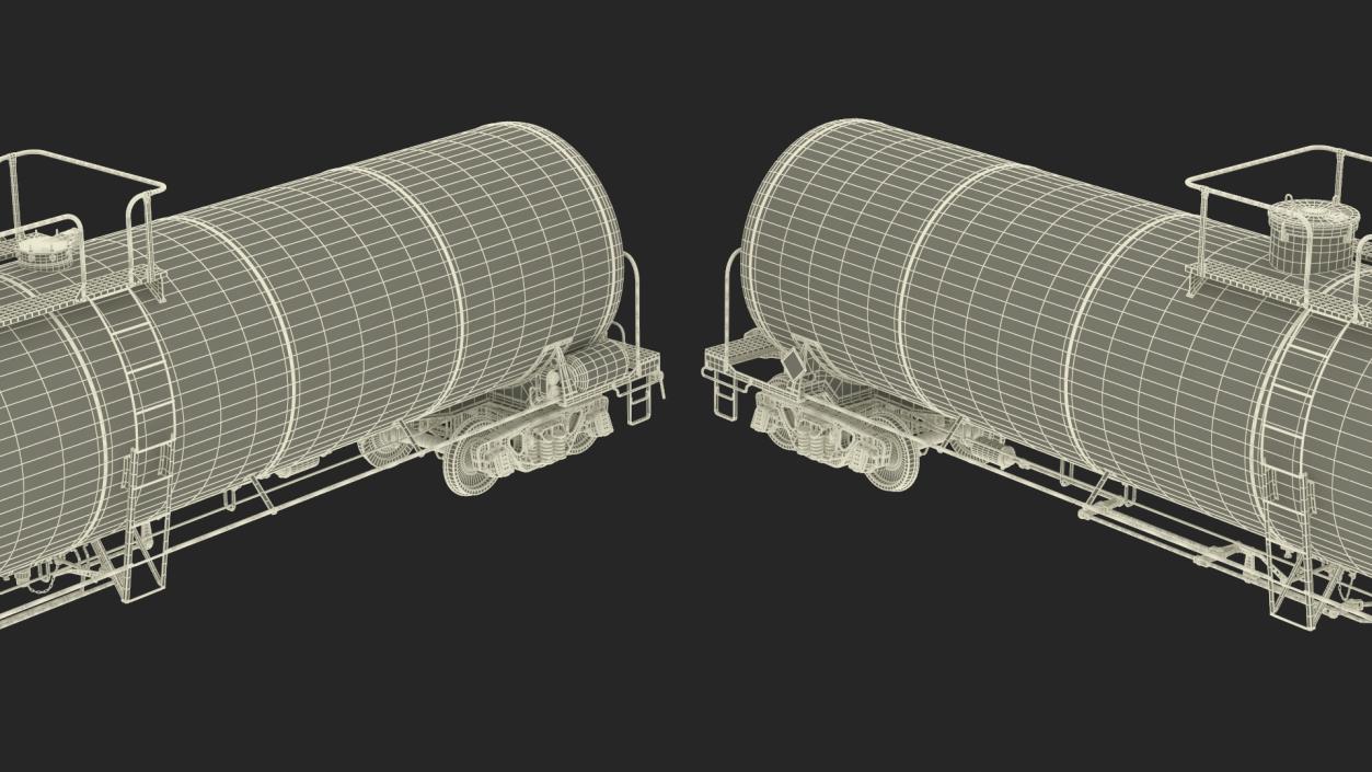 3D Rail Tank Car model