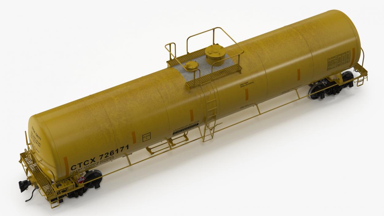 3D Rail Tank Car model