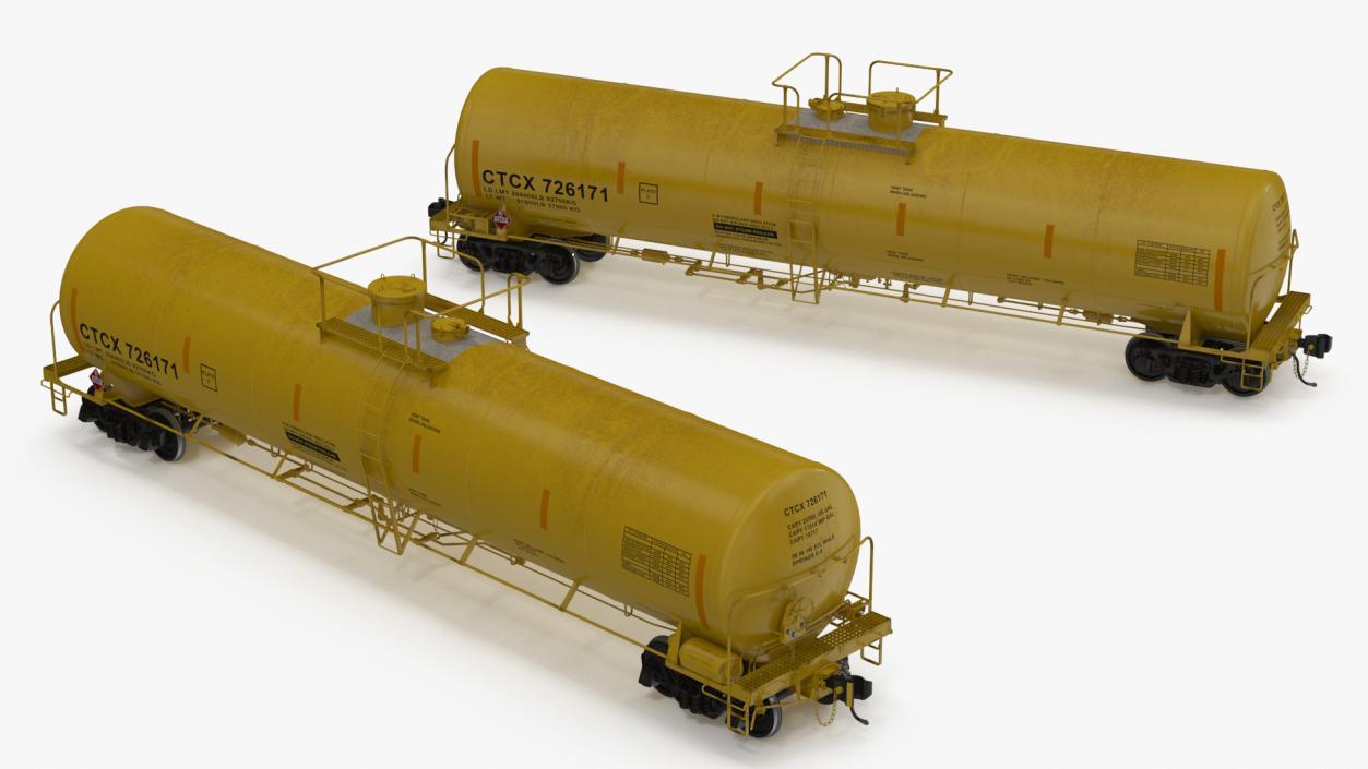 3D Rail Tank Car model