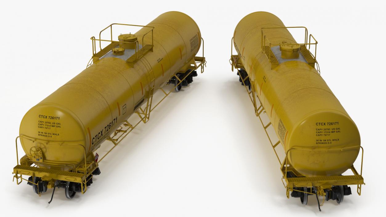 3D Rail Tank Car model