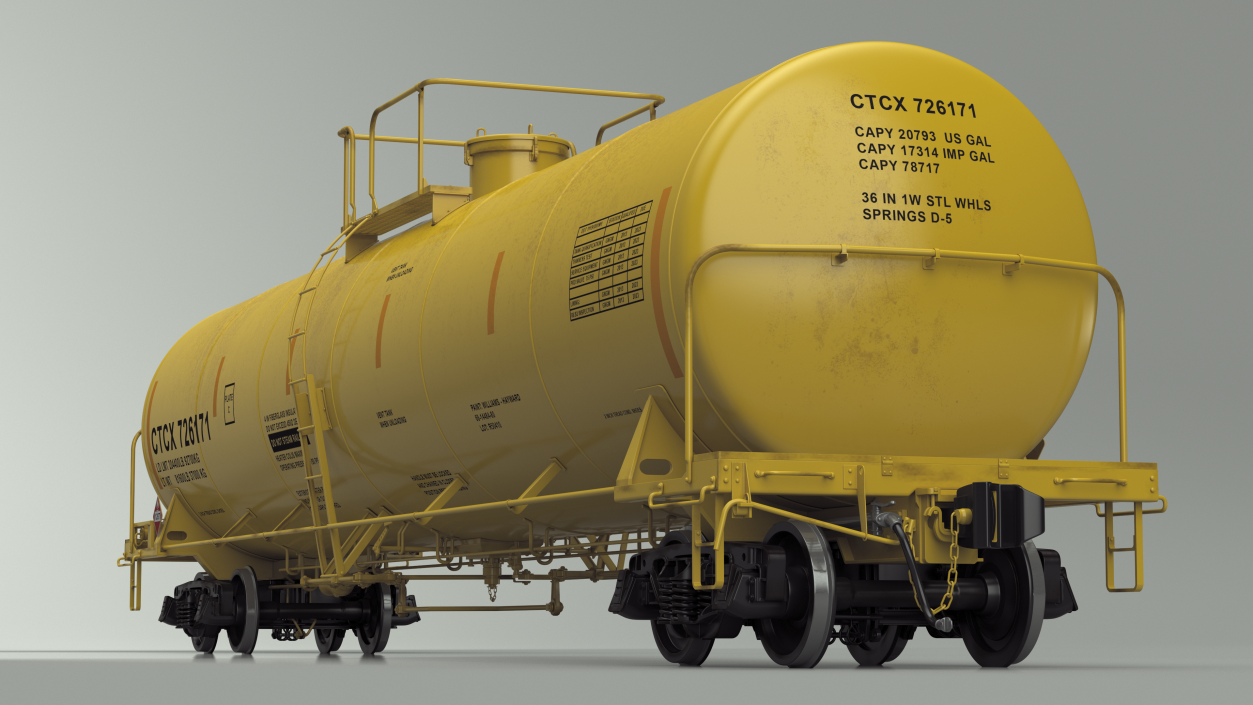 3D Rail Tank Car model