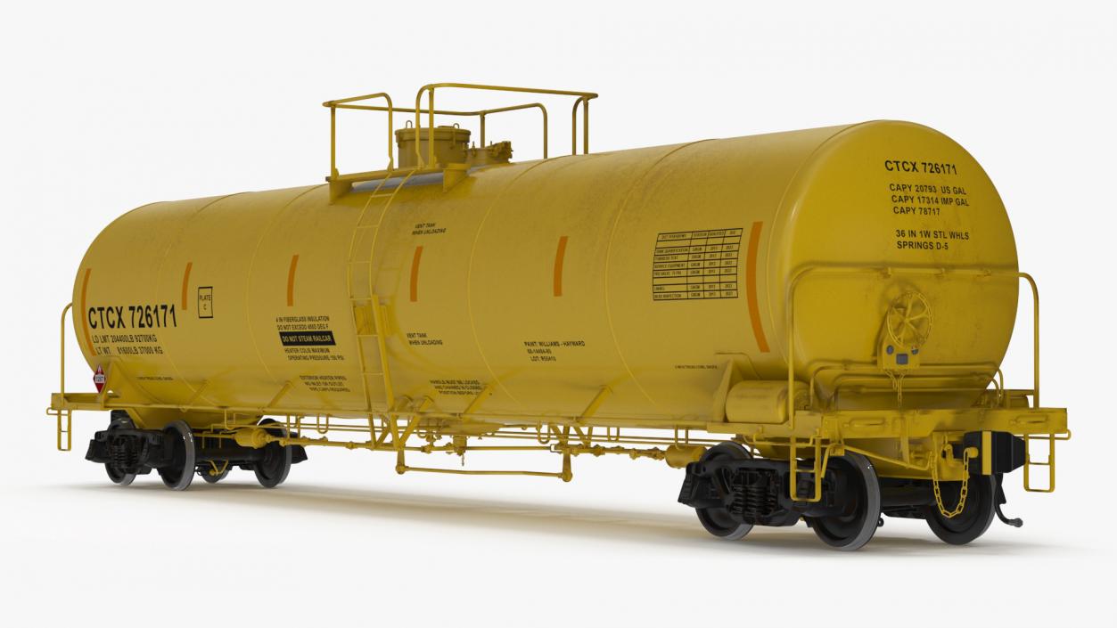 3D Rail Tank Car model