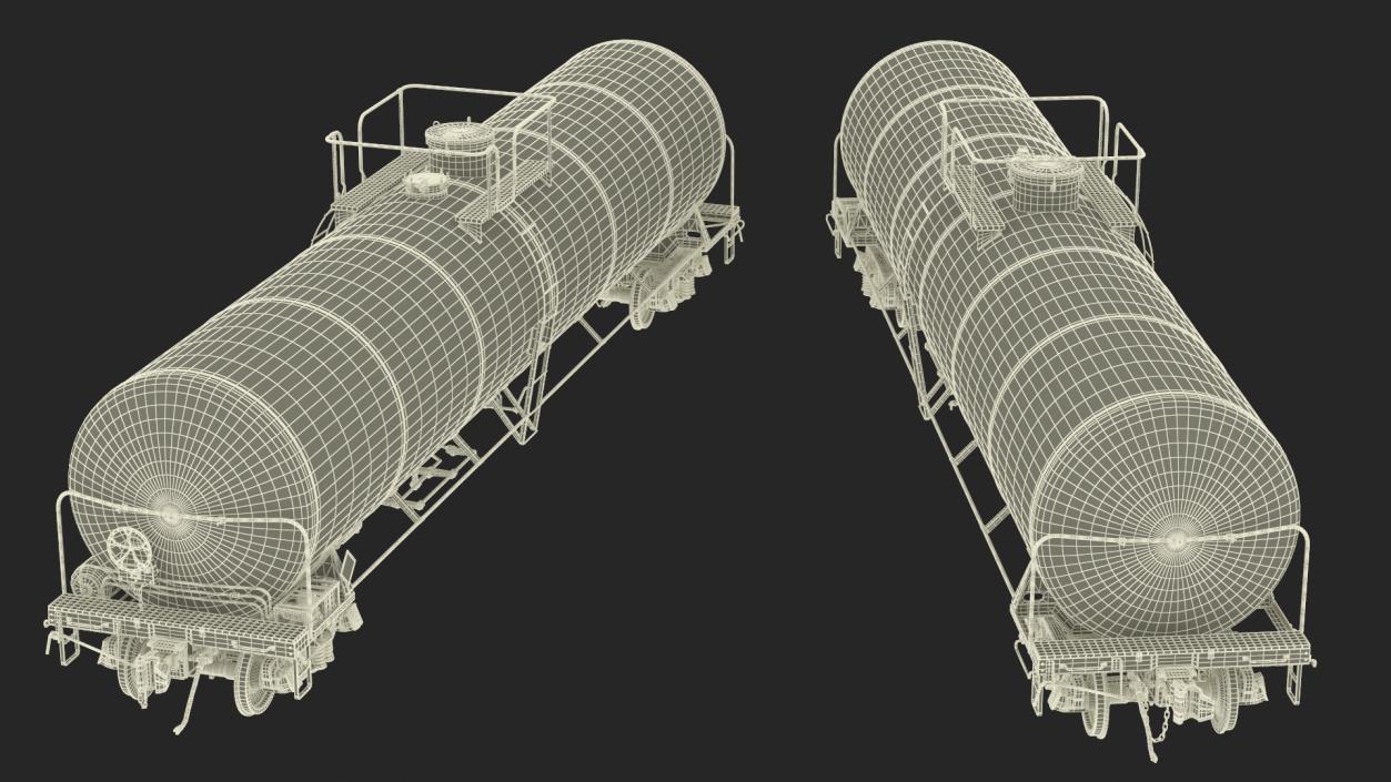 3D Rail Tank Car model